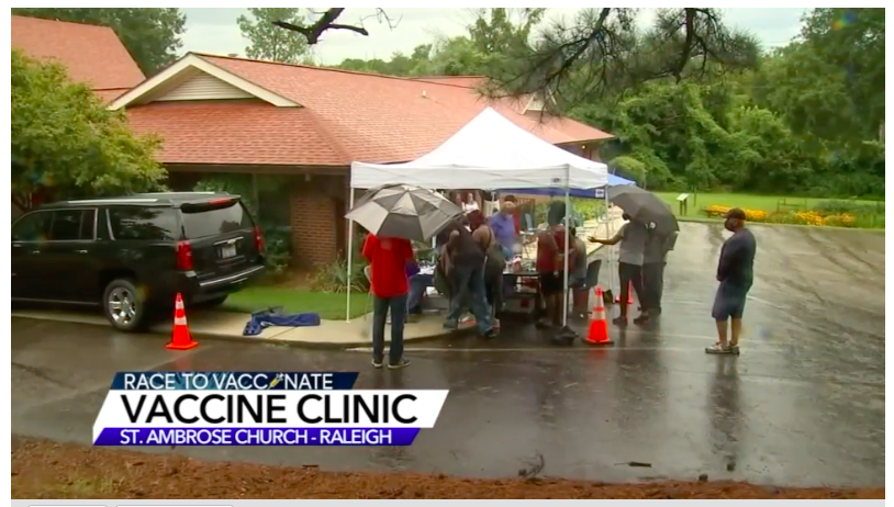 ABC11 Covers Last Week’s COVID-19 Vaccination Drive