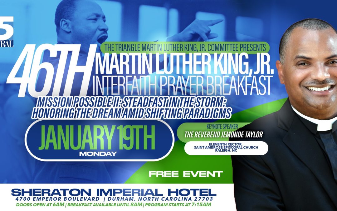 Rector Speaks at Triangle Martin Luther King, Jr. Interfaith Prayer Breakfast